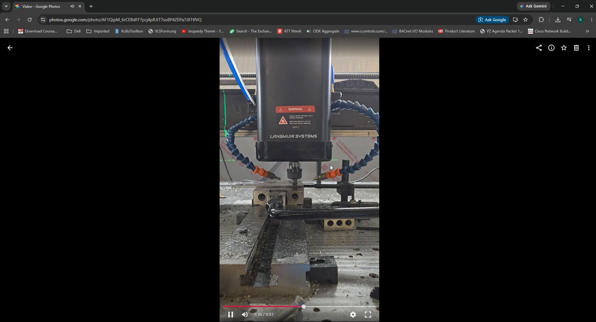 CNC mill equipment in the CNC Powder shop
